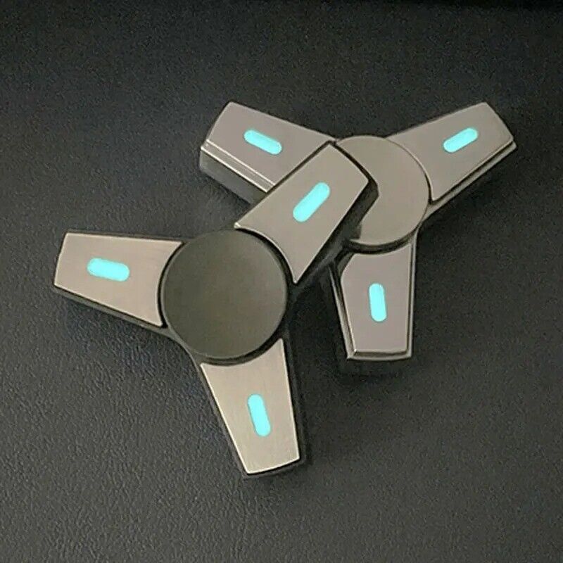 EDC Stainless steel Fidget Spinner Three leaf Hand Spinner Toy ADHD Finger Tools 07FC0E-D4 - KOEEK
