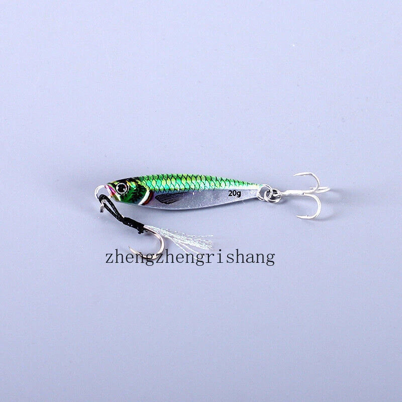6PCS Metal Jigs Offshore Micro Butterfly Fishing Lure For Tuna Snapper 7g -80g 07FC0E-D4 - KOEEK