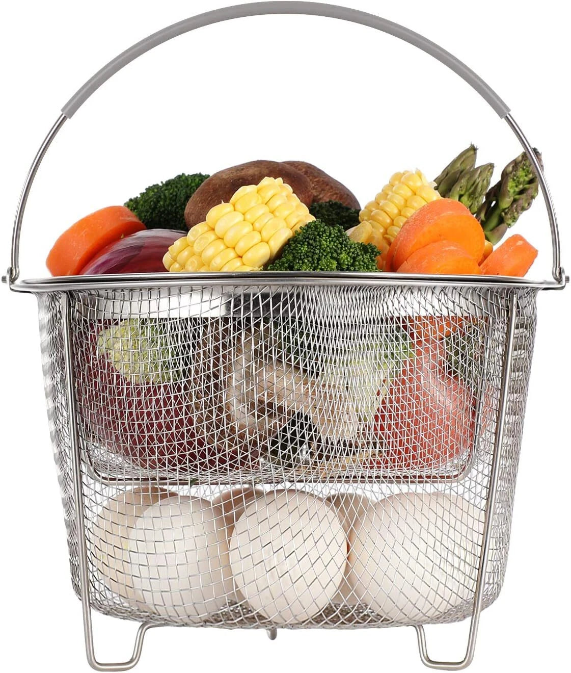 Steamer Basket for Instant Pot Accessories 6 qt or 8 quart - 2 Tier Stackable 07FC0E-D4 - KOEEK