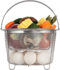 Steamer Basket for Instant Pot Accessories 6 qt or 8 quart - 2 Tier Stackable 07FC0E-D4 - KOEEK