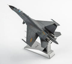 1/100 Scale Chinese PLA J-11 Fighter Aircraft Gray Painted Metal Model 07FC0E-D4 - KOEEK