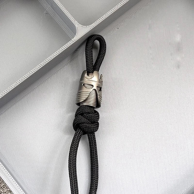 Titanium Alloy Knife Lanyard Bead Paracord End Pendant Charm DIY Zip Pull 07FC0E-D4 - KOEEK