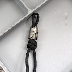 Titanium Alloy Knife Lanyard Bead Paracord End Pendant Charm DIY Zip Pull 07FC0E-D4 - KOEEK