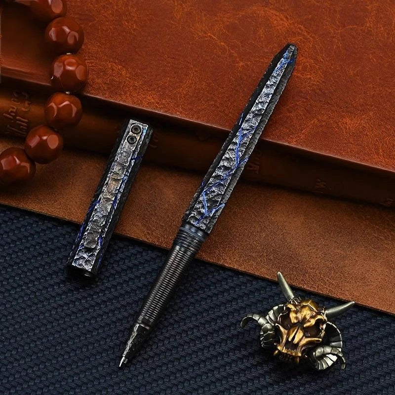 Handmade Titanium Pocket BallPoint Pen Signature Writing Pen Business Office EDC 07FC0E-D4 - KOEEK