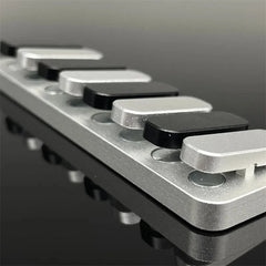 8 Keys Piano Keys Fidget Clicker EDC Fidget Slider ADHD Metal Fidget Toys Gifts 07FC0E-D4 - KOEEK