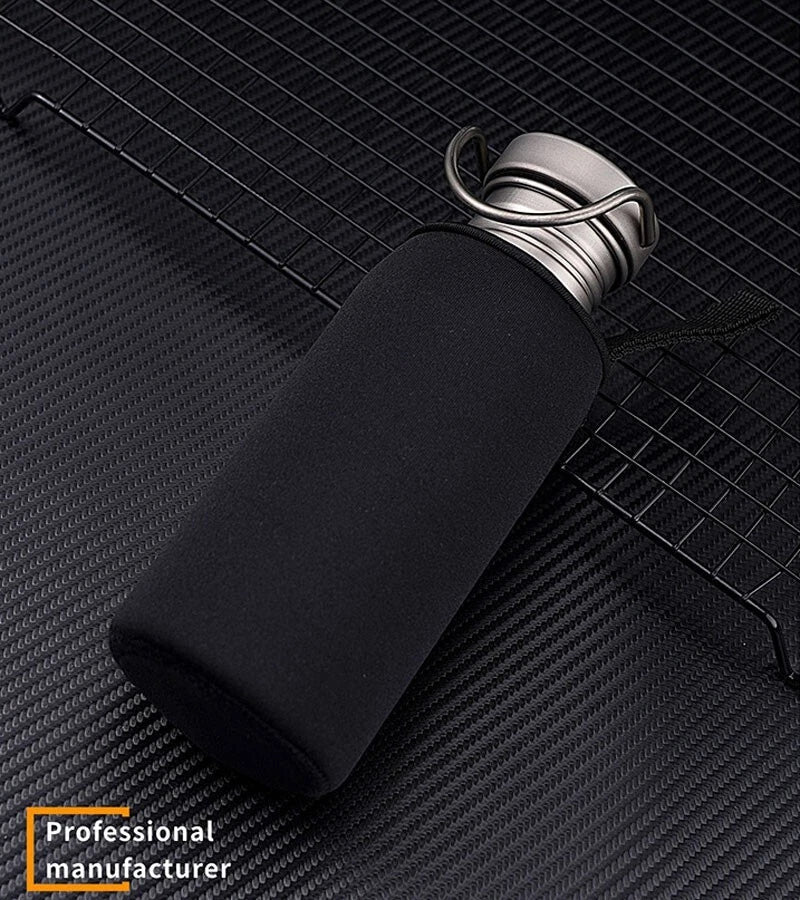 EDCPure Titanium Water Coffee Tea Bottles Flasks Portable Outdoor Camping Travel 07FC0E-D4 - KOEEK