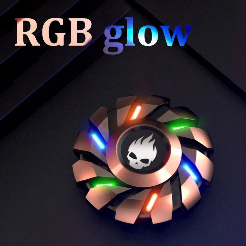 EDC Toy Metal Luminous Fidget Spinner Toys Adults Antistress Hand Spinner Toys 07FC0E-D4 - KOEEK
