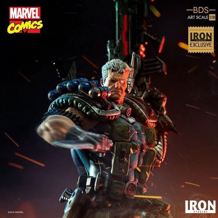 Iron Studios MARCAS17919-10 1/10th CABLE Display Statue Action Figure Doll Model 07FC0E-D4 - KOEEK