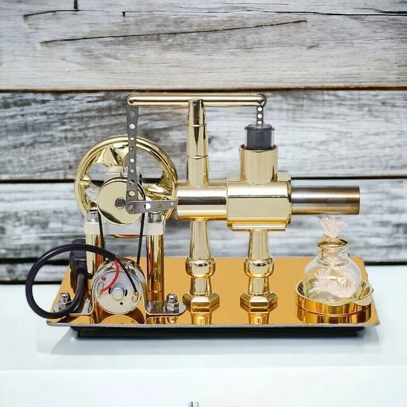 Hot Air Stirling Engine Model Toy Micro Motor Power Generator Engine Motor DIY 07FC0E-D4 - KOEEK