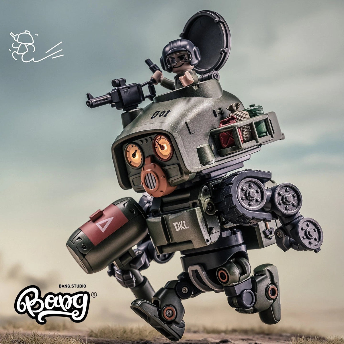 In Stock DAKILA DAFTBOTS D01 LVAN Ivan Robot Collectible Action Figure Model DAKILA - KOEEK