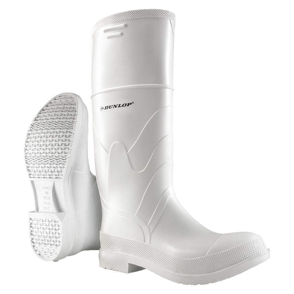 Dunlop Protective Footwear 8101110 Size 10 PVC Boots White DUNLOP - KOEEK