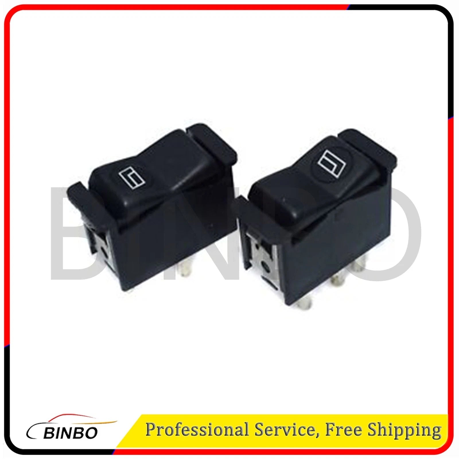 Set of 2PCS Front L+R Window Switch For Mercedes Benz R107 380SL 560SL 07FC0E-D4 - KOEEK