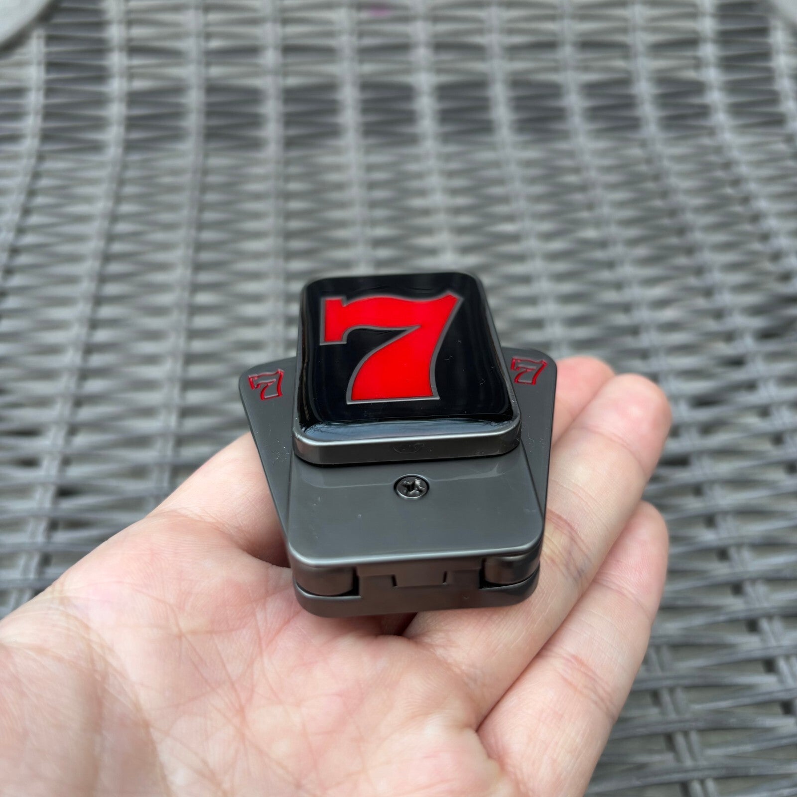 EDC Fidget Slider Lucky Seven Push Card Magnetic Slider ADHD Anti Stress Toys 07FC0E-D4 - KOEEK