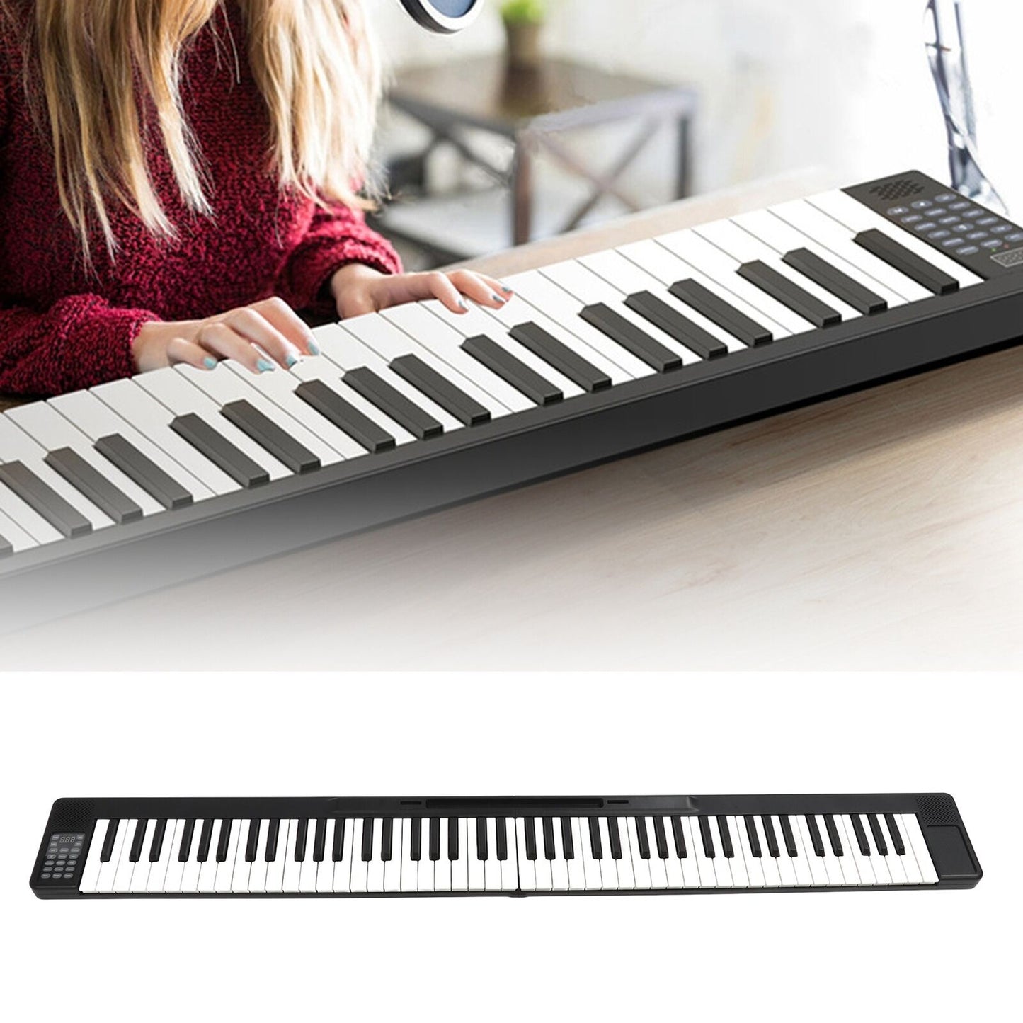 ny sammenleggbar piano 88-tangenter multifunksjonell digital smart orgelhøyttaler