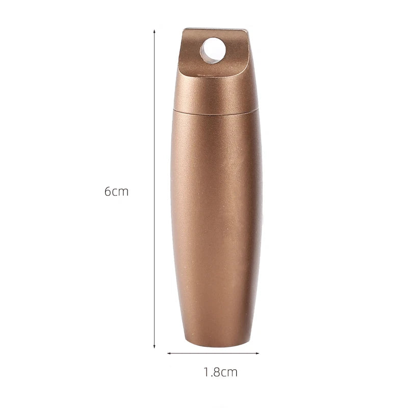 EDC Pocket Aluminium Alloy Outdoor Survival Waterproof Box Travel Keychain Tank 07FC0E-D4 - KOEEK