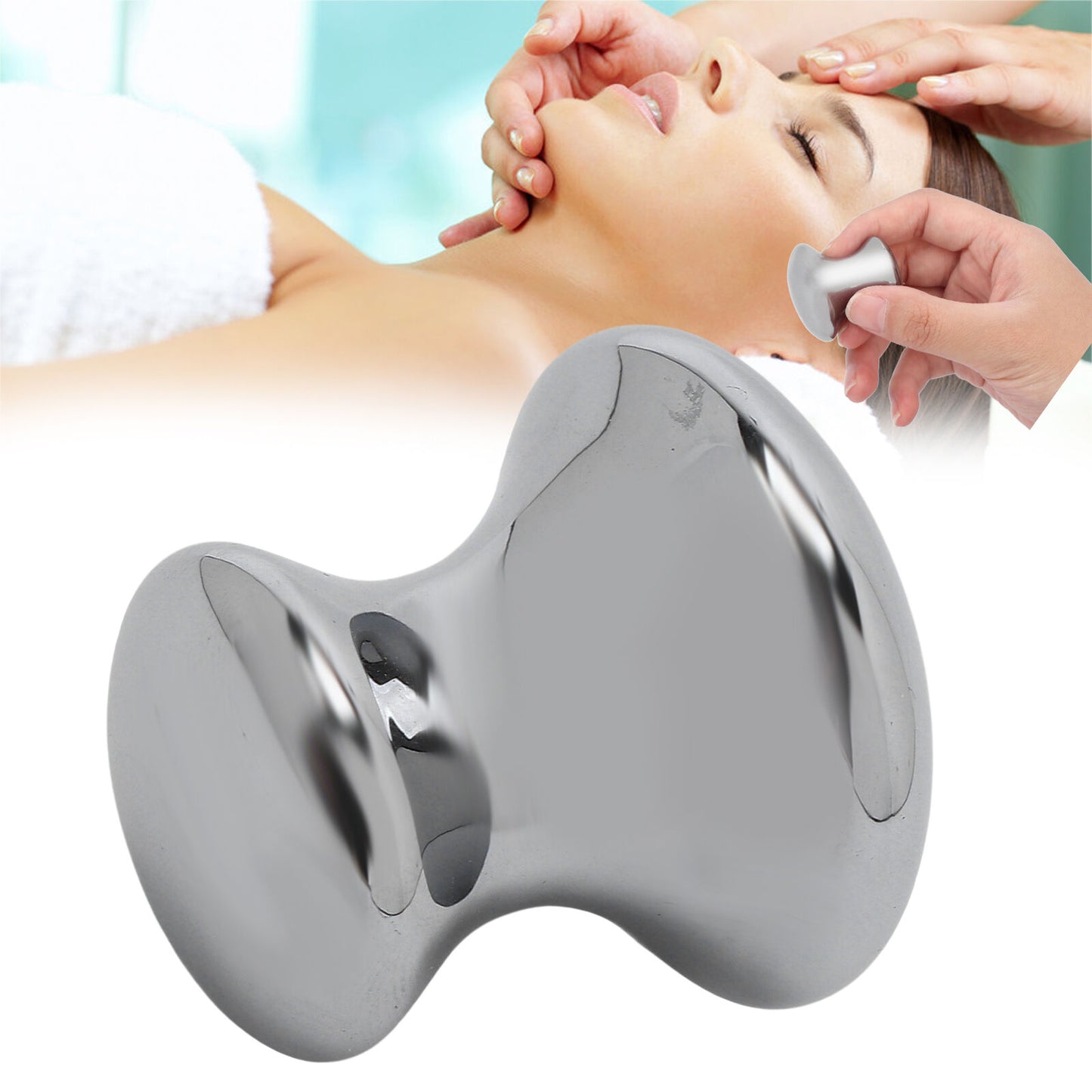 new Mushroom Facial Massage Stone Improve Detox Pain Relief Terahertz Massage HGF koeek - KOEEK