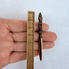 2.5"Tibetan Copper Diamond Pendant Accessory Buddhism Blessing Amulet Collection 07FC0E-D4 - KOEEK