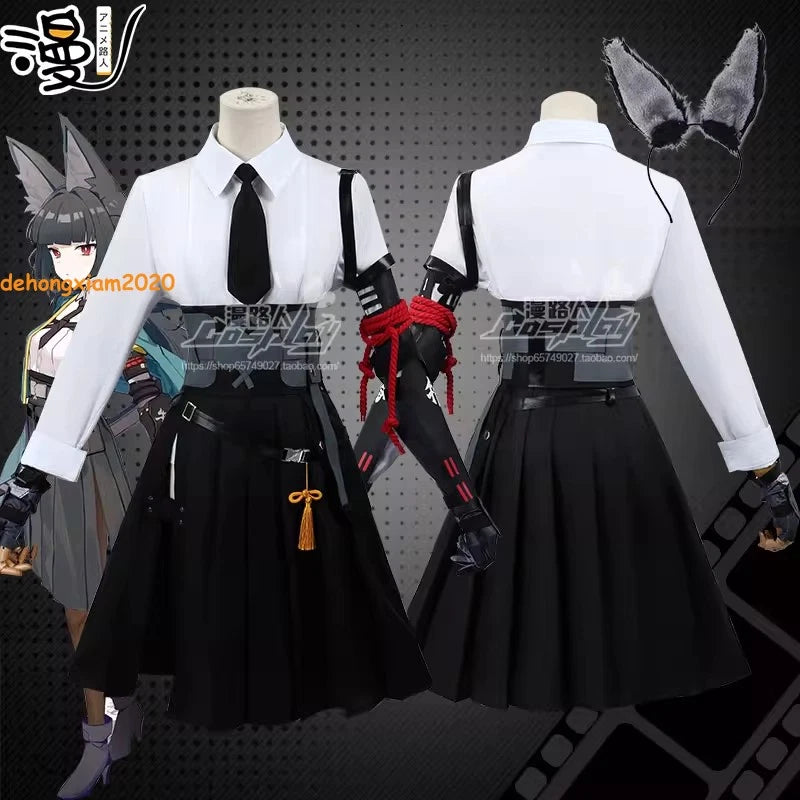 Zenless Zone Zero Hoshimi Miyabi Uniform Fullset Cosplay Costume Party Outfit 07FC0E-D4 - KOEEK