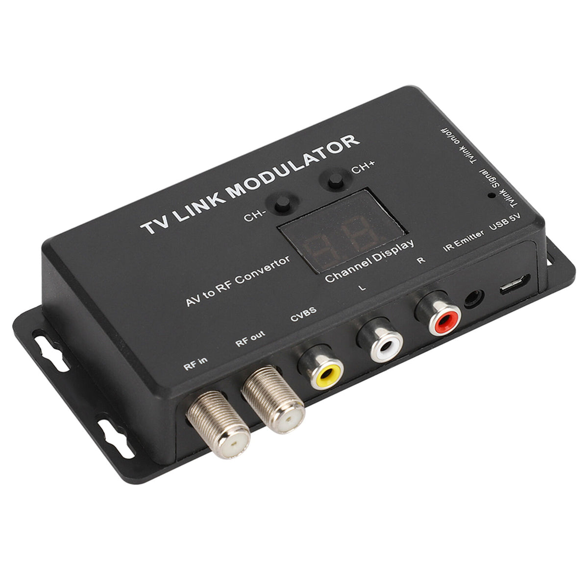 new TV Link Modulator UHF Modulator AV To RF Converter With Channel Display USB koeek - KOEEK