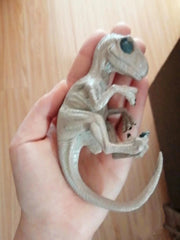 Velociraptor Dinosaur Embryo Model Unpainted Animal Plastic Figure Mini Statue 07FC0E-D4 - KOEEK