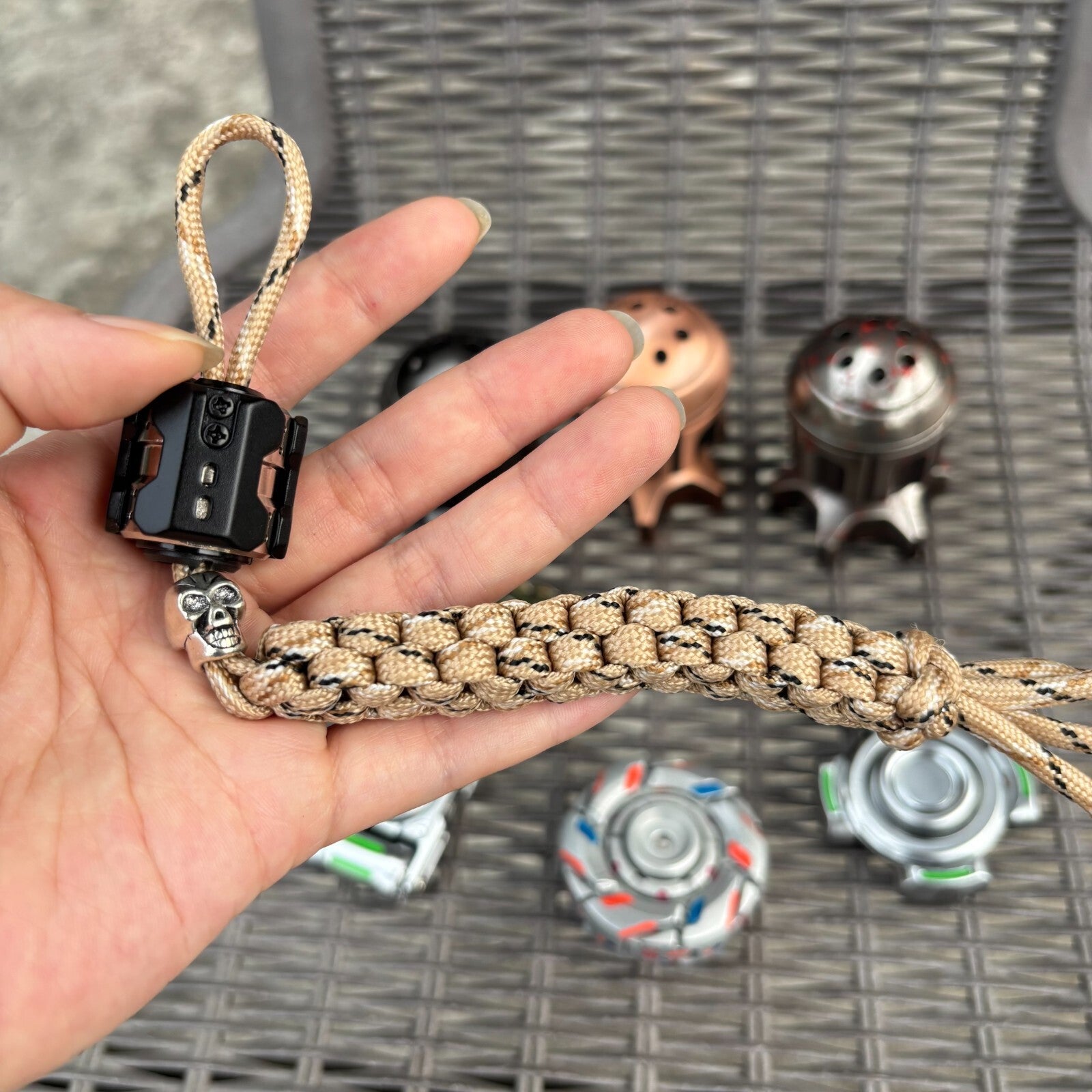 Pendant EDC Fidget Spinner Stress Relief Adult Stress Relief Metal Spinning Toys 07FC0E-D4 - KOEEK