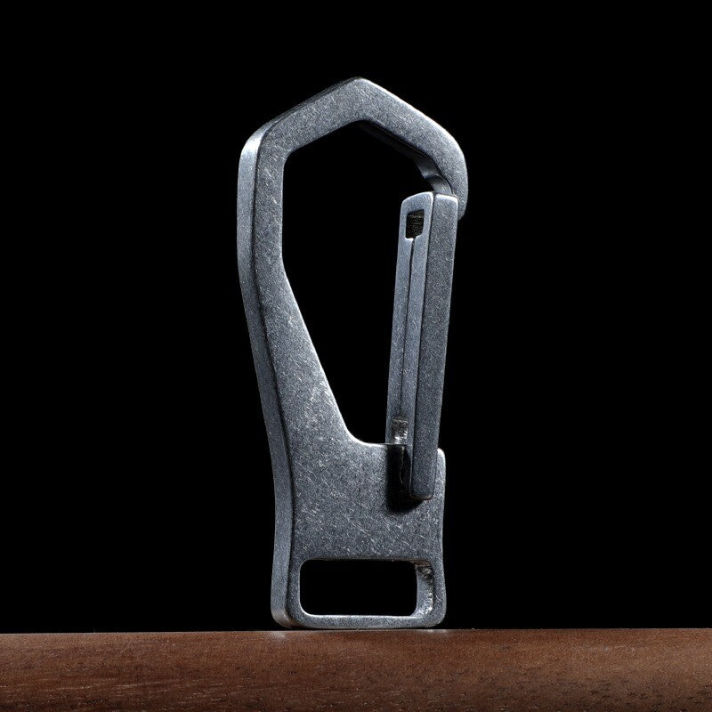 Titanium Carabiner Keychain Clip Car Key Chain Fob Key Ring Holder Organizer EDC 07FC0E-D4 - KOEEK