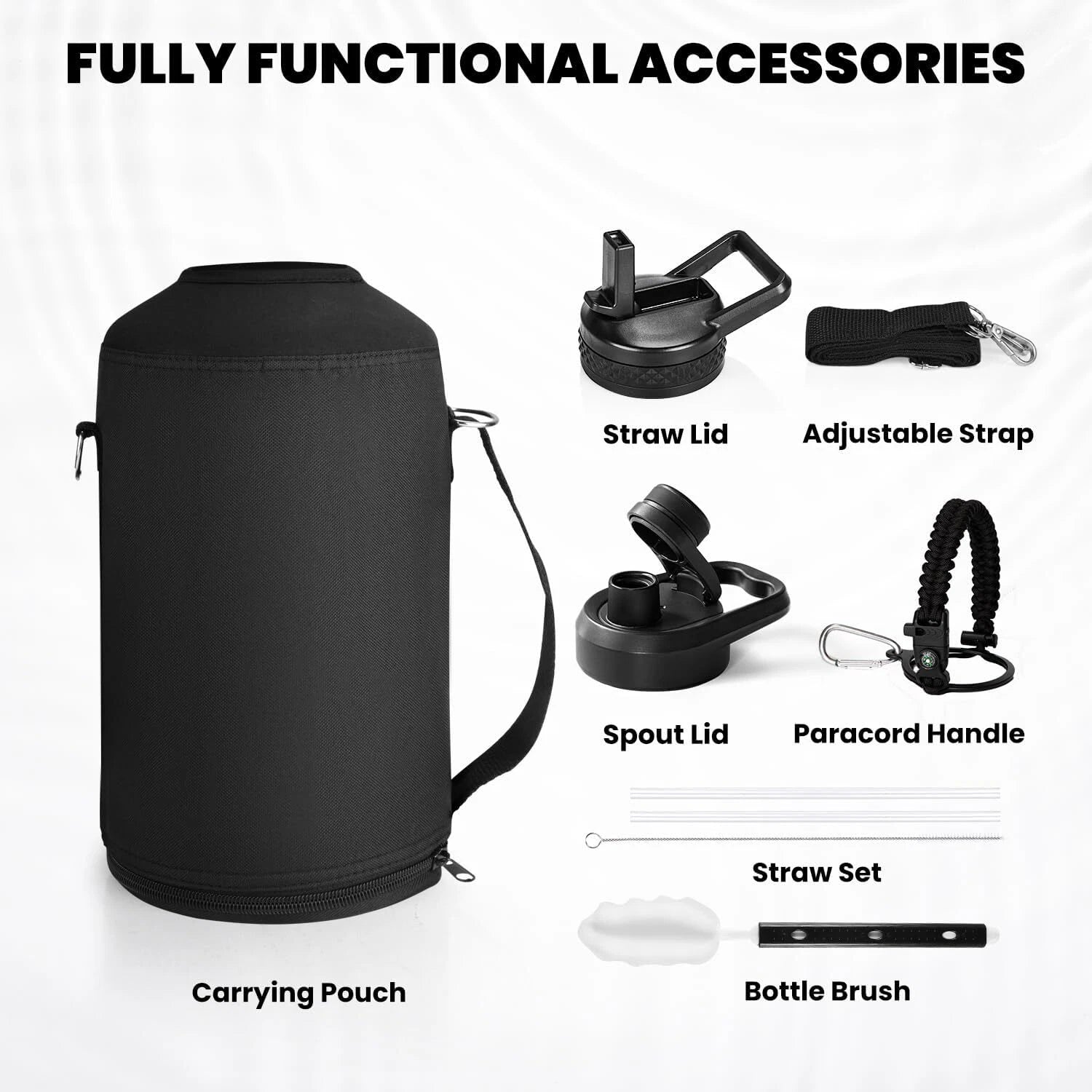 One-gallon insulated kettle, triple-wall vacuum stainless steel (48-hour cold) 07FC0E-D4 - KOEEK
