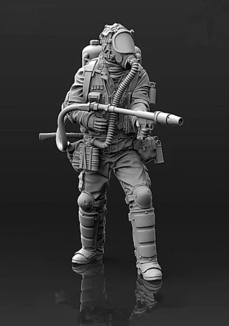 1/35 Resin Figure Model Kit Modern Special Forces Soldier Unassambled Unpainted 07FC0E-D4 - KOEEK