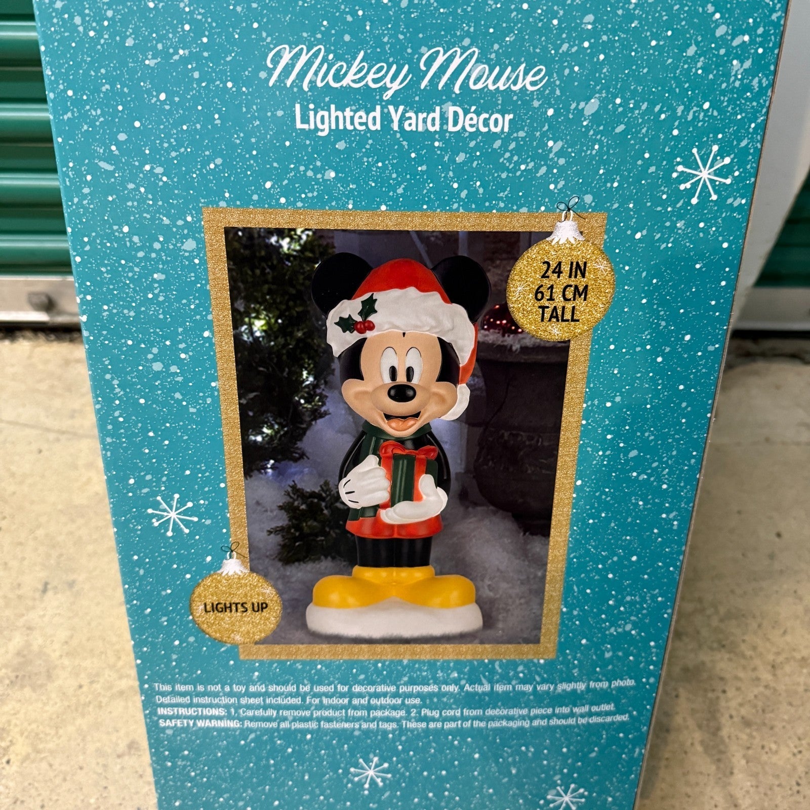 Disney Mickey Mouse Blow Mold Lighted Christmas Yard Decoration 2 FT Gemmy GEMMY - KOEEK