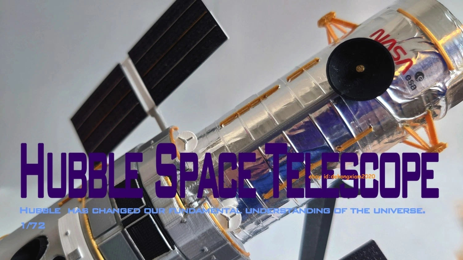 1/72 Scale Hubble Space Telescope HST Static Model Painted Product Toy 07FC0E-D4 - KOEEK