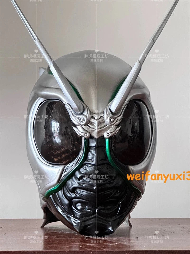 Masked Rider Shadow Moon Cosplay 1/1 Helmet FRP Wearable LED Eyes Mask Prop Gift 07FC0E-D4 - KOEEK