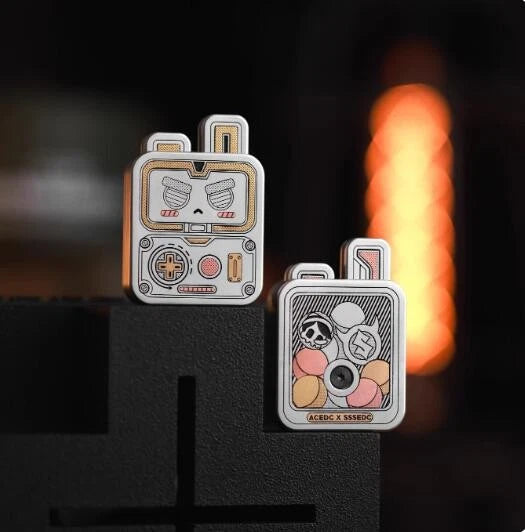 ACEdc Zirconium Titanium alloy Cute Push Slider Fidget Spinner Desk Gadgets Gift 07FC0E-D4 - KOEEK
