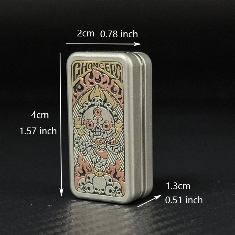 Creative Cupronickel EDC Fidget Slider Mechanical Push Fidget Toy Stress Relief 07FC0E-D4 - KOEEK