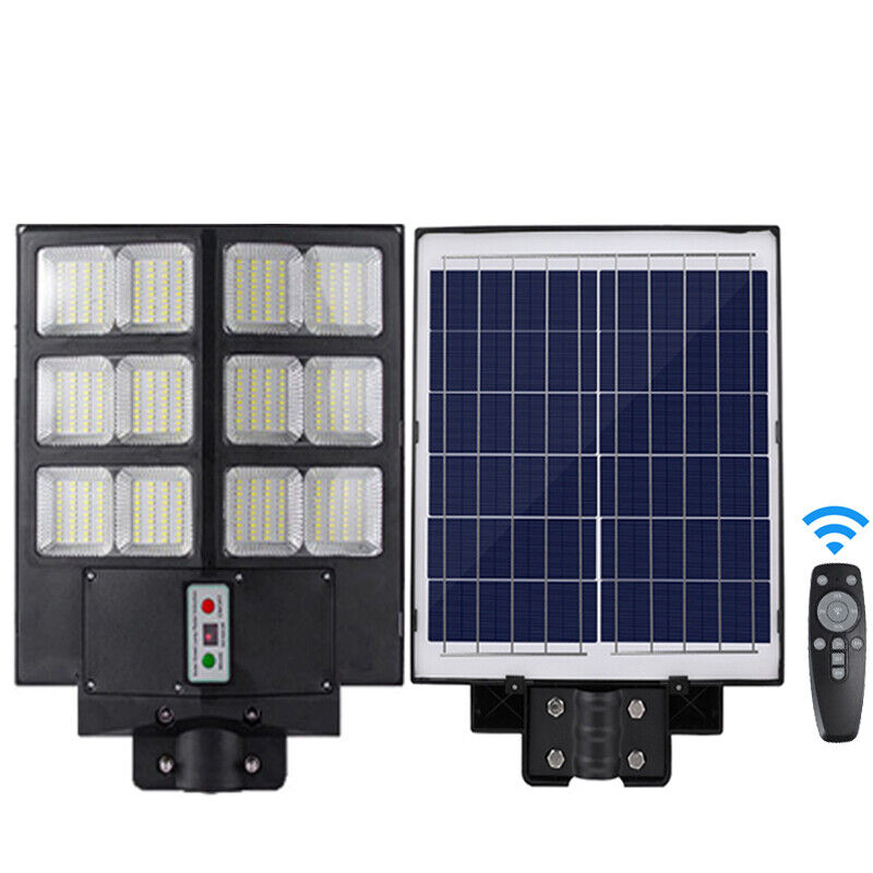 ny 10000000LM LED Solar Road Street Flood Light Utendørs Hage Hage Lampe Vanntett