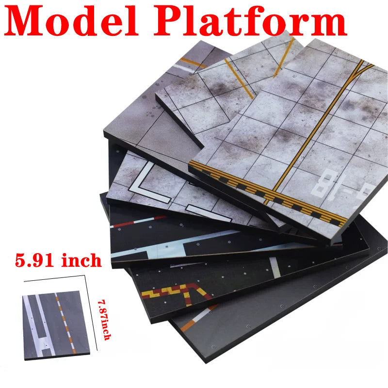 5.9x7.8 inch Fighter Tank aircraft carrier helicopter Model platform wood 07FC0E-D4 - KOEEK