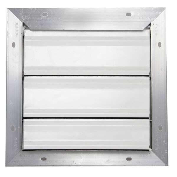 ny Dayton 3C310 36 In Backdraft Demper Wall Shutter, 36-1/2 In X 36-1/2 In