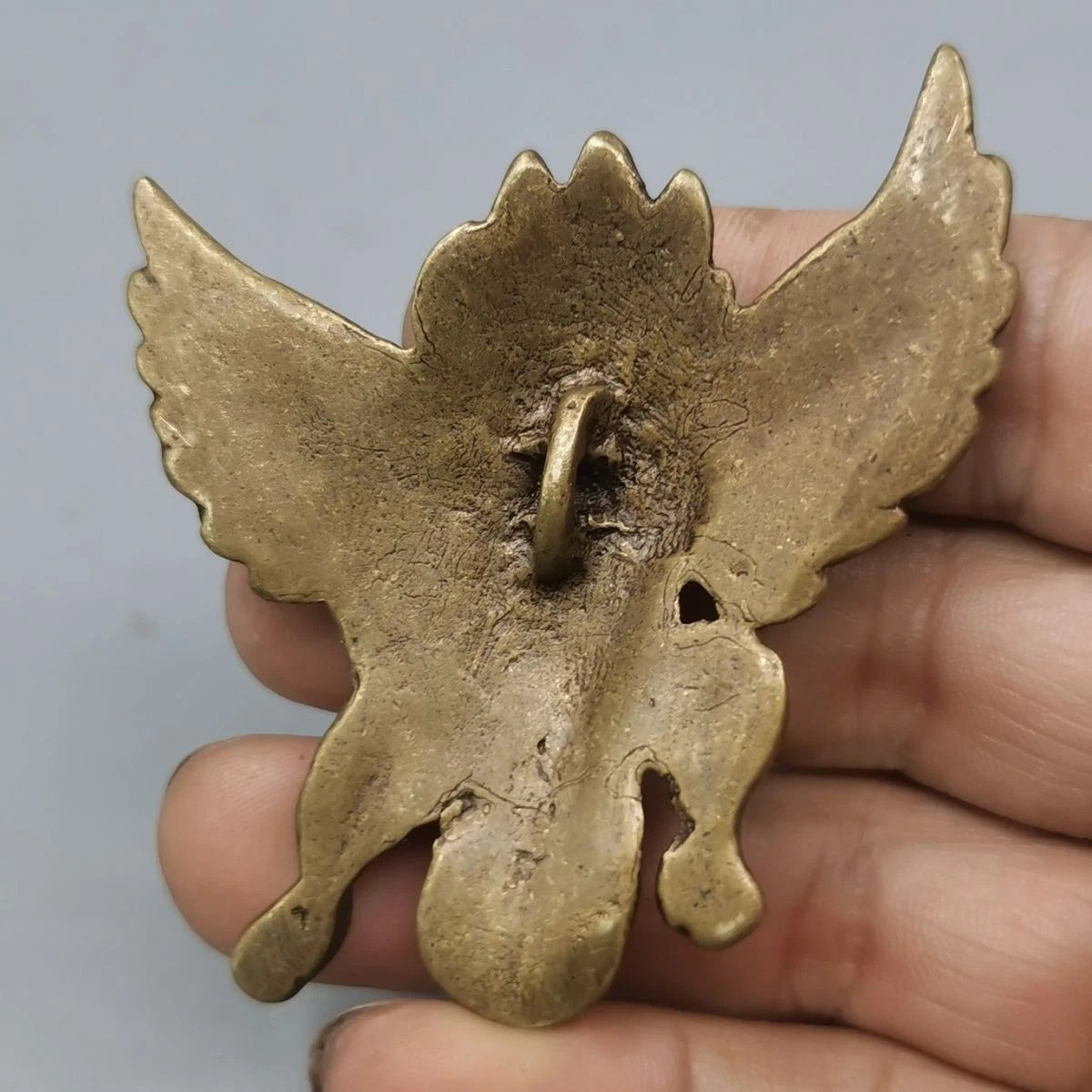 Tibetan Ritual Garuda Pendant Amulet Brass Bird Necklace Collectible 07FC0E-D4 - KOEEK