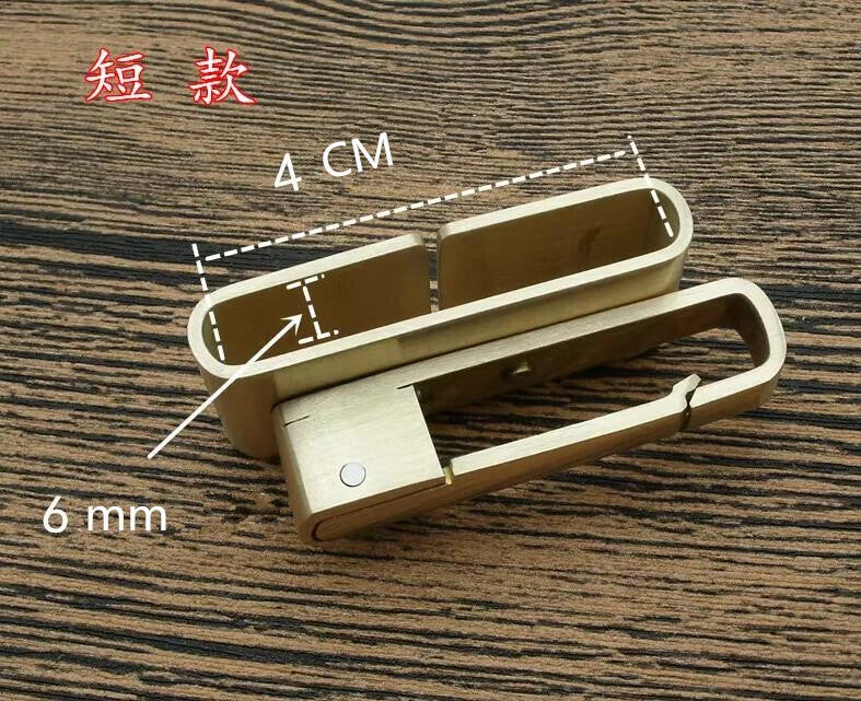 Solid Brass Belt Clip Belt Key Holder Keychains Keyrings, Fits Belt Width - 40mm 07FC0E-D4 - KOEEK