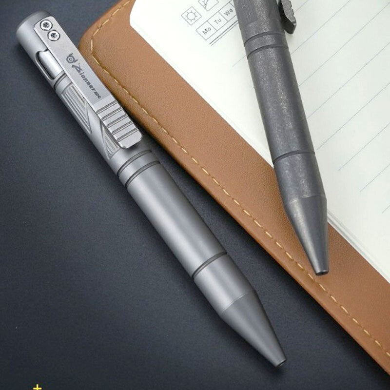 EDC Titanium Practical Ballpoint Pen Working Signature Business Pen G2 Refills 07FC0E-D4 - KOEEK