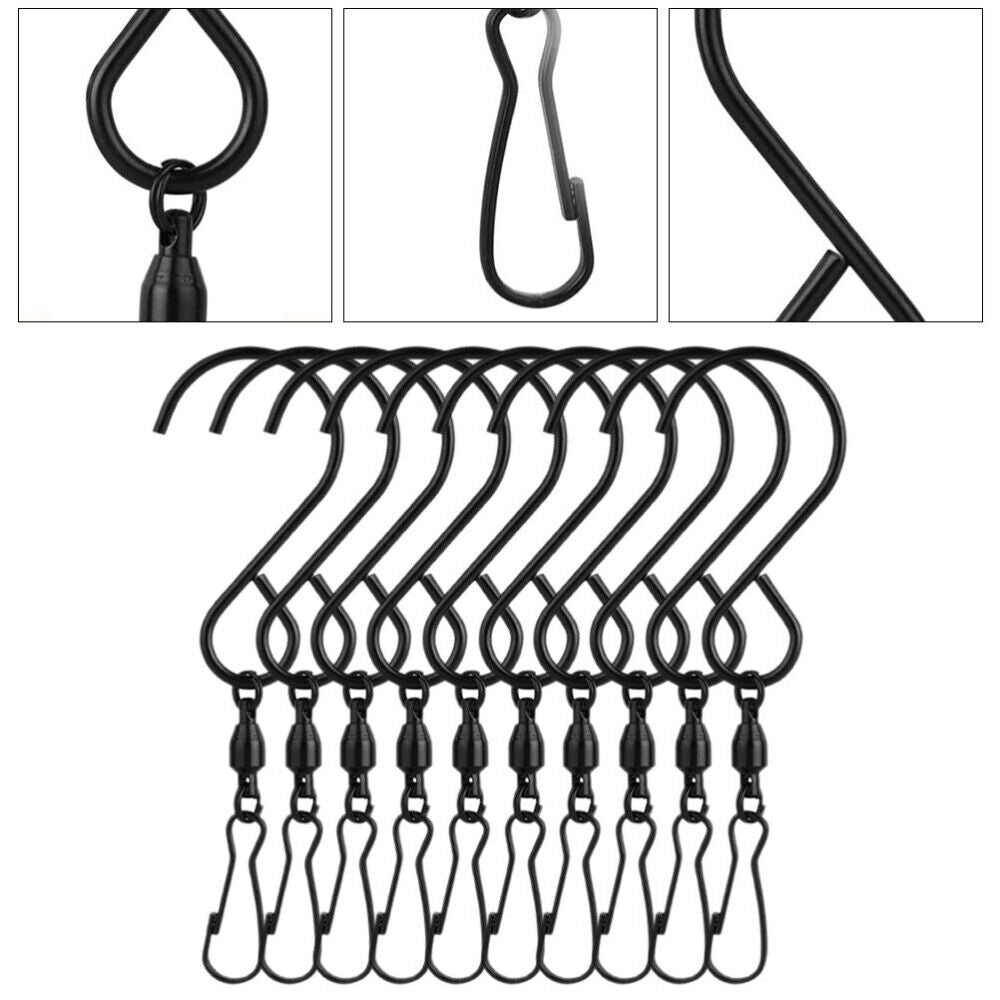 new 10 Pcs Smooth Wind Chime Swivel Hook Ceiling Hooks Optional Outdoor koeek - KOEEK