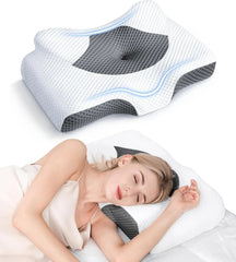 Cervical Pain Relief Cervical Pillow, Hollow Design Odorless Memory Foam Pillow 07FC0E-D4 - KOEEK