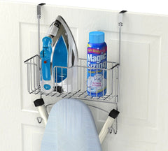 Over-The-Door/Wall-Mount Ironing Board Holder, Chrome 07FC0E-D4 - KOEEK