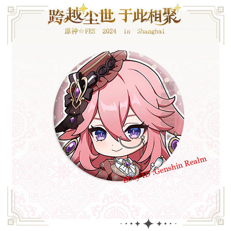 5Pcs/Set Anime  FES Carnival Series Badge Decor Pendant Gift 07FC0E-D4 - KOEEK