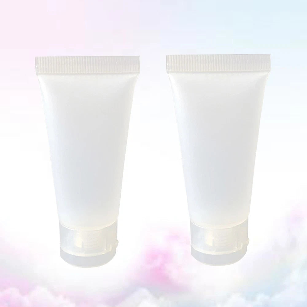 10pcs 50ml Squeeze Bottles Refillable Travel Containers for Shampoo Body Wash 07FC0E-D4 - KOEEK
