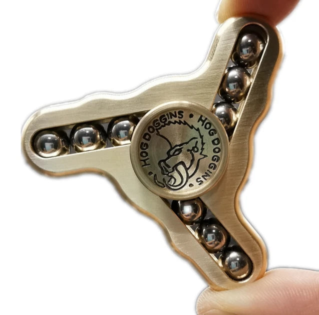 Brass Hand Twisting Spinning Top Gyro Gyroscope Bearing Spinner Toy Gift 07FC0E-D4 - KOEEK