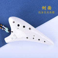 12 Holes Pottery Flute Beginner 12 Holes Ac C Key Professional Playing Pottery 07FC0E-D4 - KOEEK