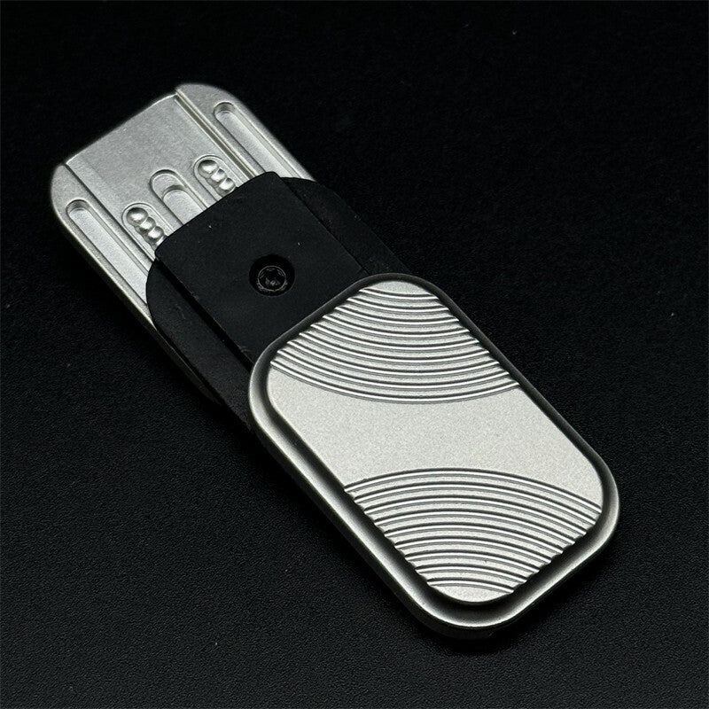 Silver Simple Fidget Slider Stainless Steel EDC Three-layer Fidget Haptic Toys 07FC0E-D4 - KOEEK