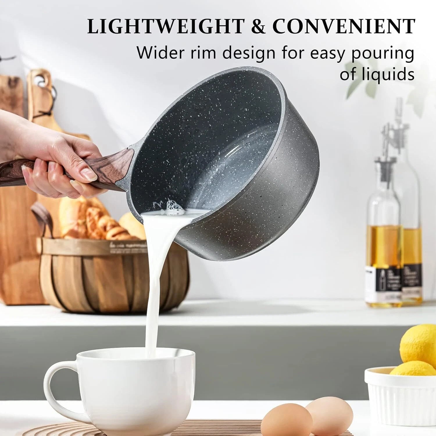 Non-Stick Cookware Set with Lid, Kitchen Cookware for Induction Cooktop 07FC0E-D4 - KOEEK