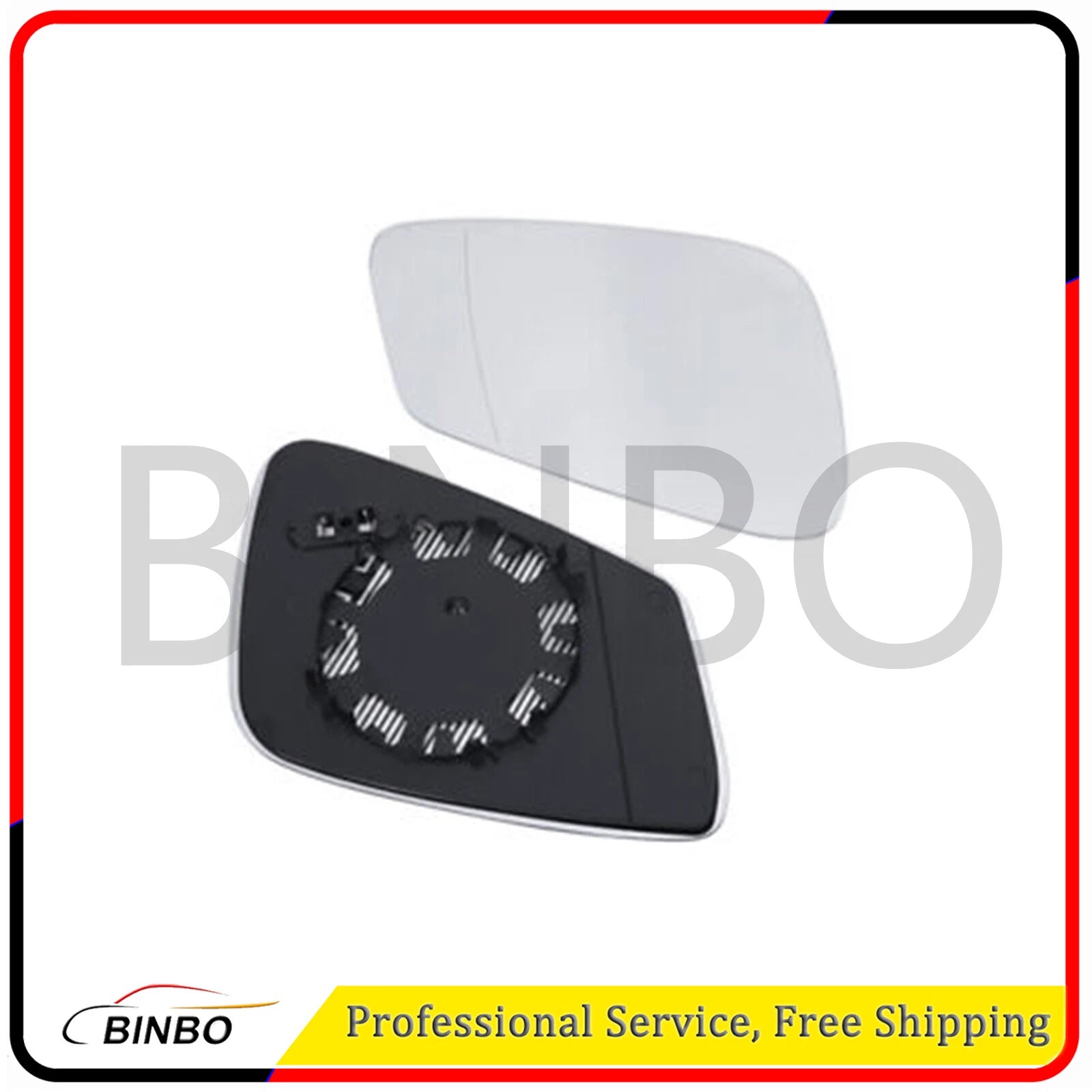 Driver&Passenger Side Mirror Glass for BMW E60 E61 F07 F10 F18 F11 F06 F13 F12 07FC0E-D4 - KOEEK
