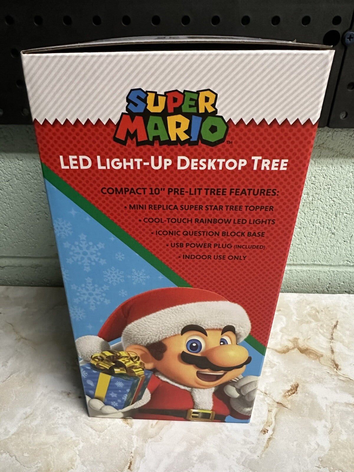 - Super Mario LED 10" Light Up Desktop Tree & 9" Super Star Tree Topper 07FC0E-D4 - KOEEK
